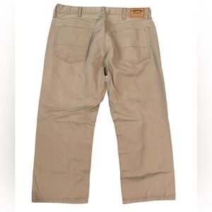 Levi’s signature straight men’s tan denim jeans size 38 x 25.5 short